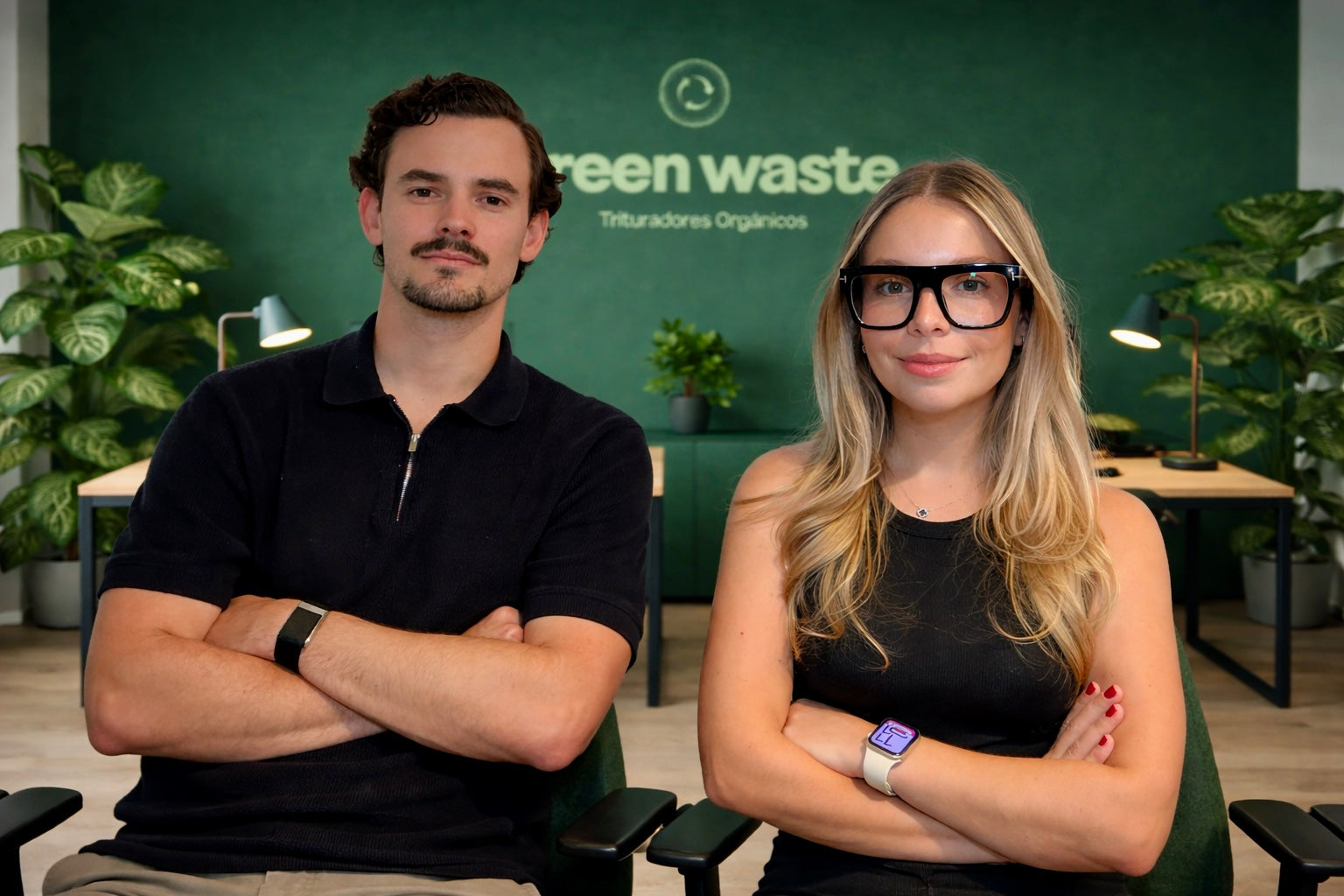 Guadalupe y Manuel, fundadores de Green Waste